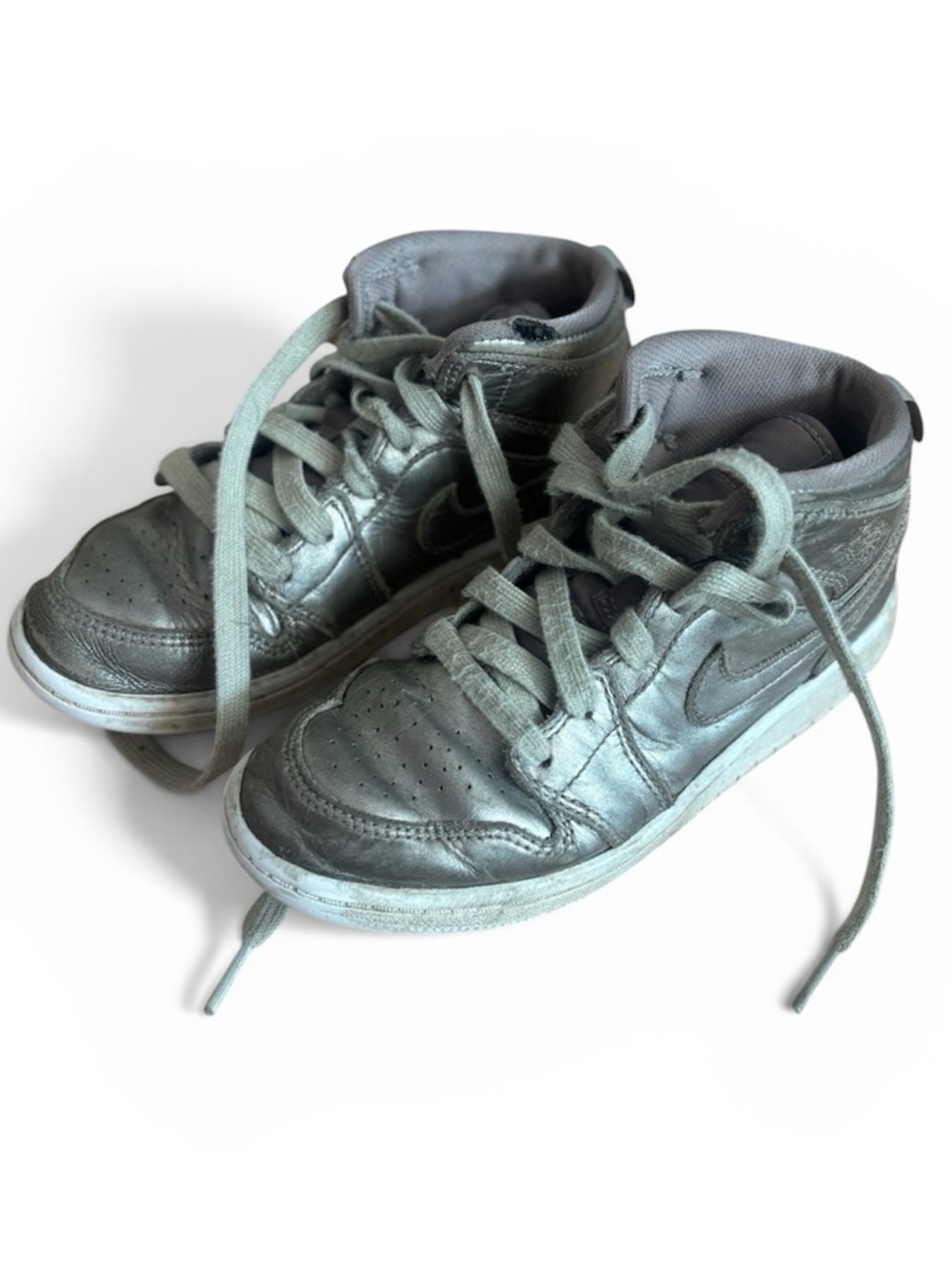 Nike Kids 1Y gold-ish high tops